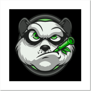 PANDA HEAD Posters and Art